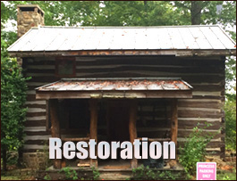 Historic Log Cabin Restoration  Akron, Alabama